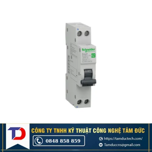 Cầu dao chống giật Schneider Slim RCBO 1P+N 16A 30mA AC (EZ9D33616) 