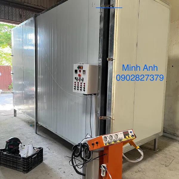 Lò Sấy Sơn Tĩnh Điện Kích Thướt 1500 x 2000 x 3000mm