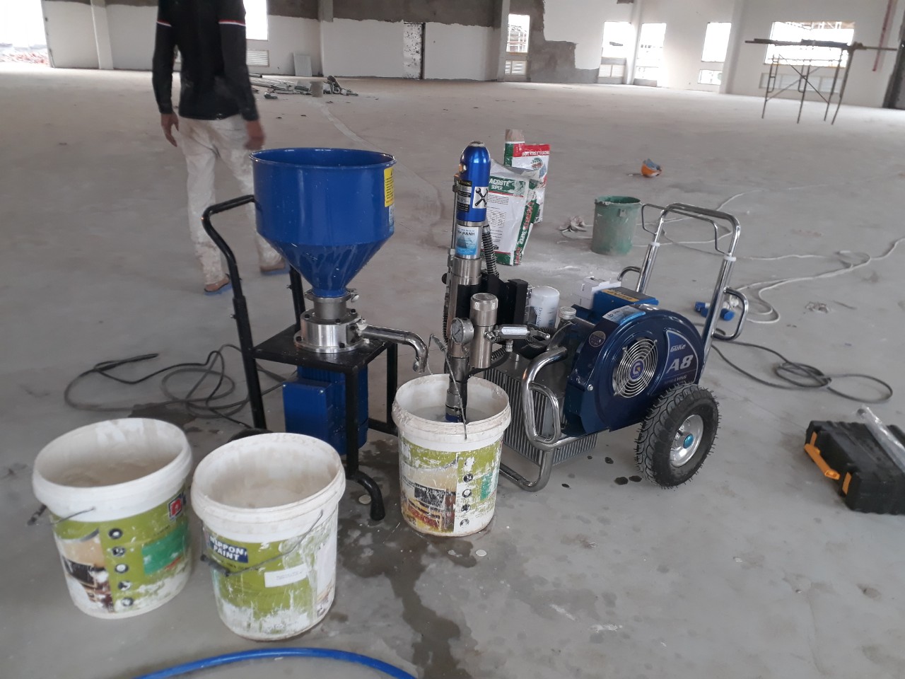 máy phun bột guke A8