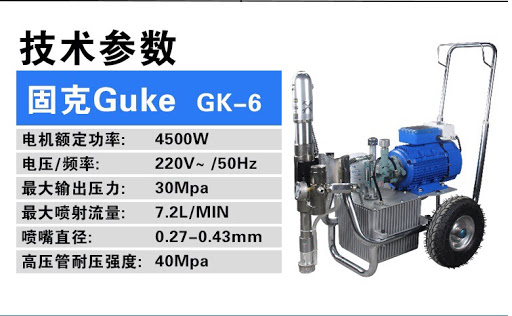 Thông số của máy phun bột bả