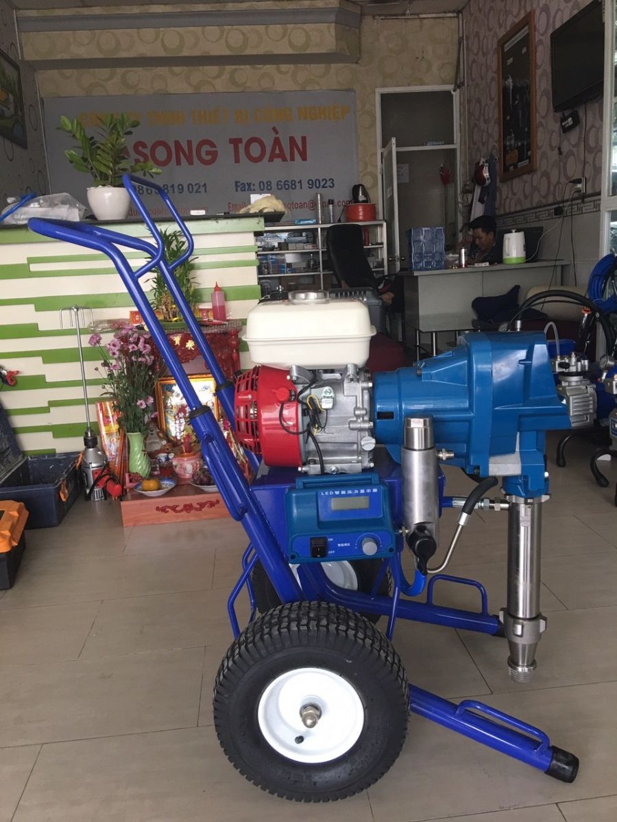 máy phun bột trét kt-8600 động cơ xăng honda có những  ưu điểm vượt trội