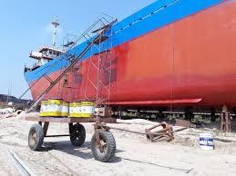 Máy phun sơn dầu 30.1 được sử dụng cho phun sơn tàu, dàn kết cấu thép