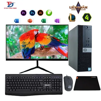 Máy Tính Bộ Dell/HP Core i7 8700, Ram 16G, SSD 1T, Màn Hình 27in