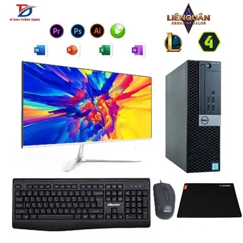 Máy Tính Bộ Dell/Hp Core i7 8700, Ram 16G, SSD 512G, Màn Hình 24in
