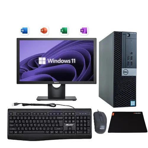 Máy Tính Bộ Dell Core i7 8700, Ram 8G, SSD 256G, Màn Hình 20in