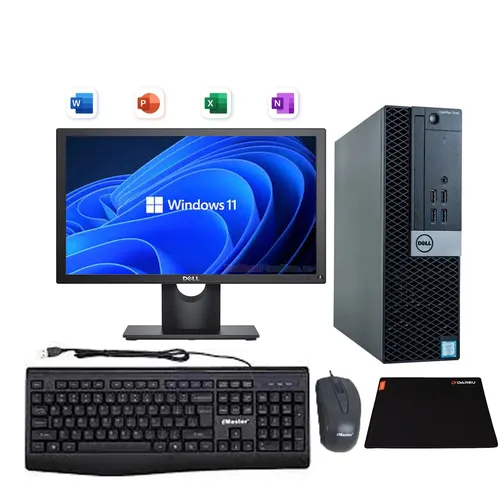 Máy Tính Bộ Dell Core i3 8100, Ram 8G, SSD 256G, Màn Hình 20in