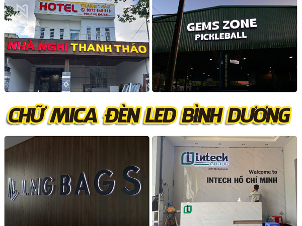 Mirca Den Led Chữ Mica Đèn LED Bình Dương | Bảng hiệu Chữ Nổi LED Đẹp Giá Rẻ