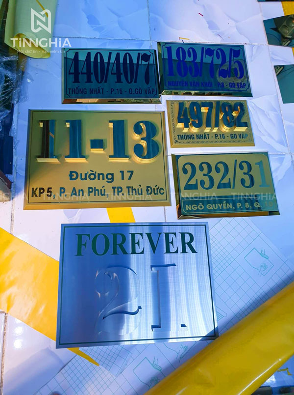 BIỂN HIỆU INOX ĂN MÒN DẦU TIẾNG