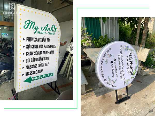 Làm hộp đèn tiệm spa thẩm mỹ làm đẹp Bình Dương giá rẻ