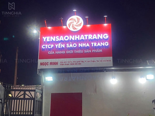 BẢNG HIỆU ALU CHỮ NỔI MICA BÌNH DƯƠNG