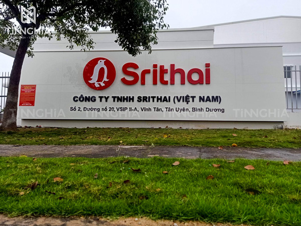 Làm chữ nổi công ty nhà máy ở Tân Uyên Bình Dương