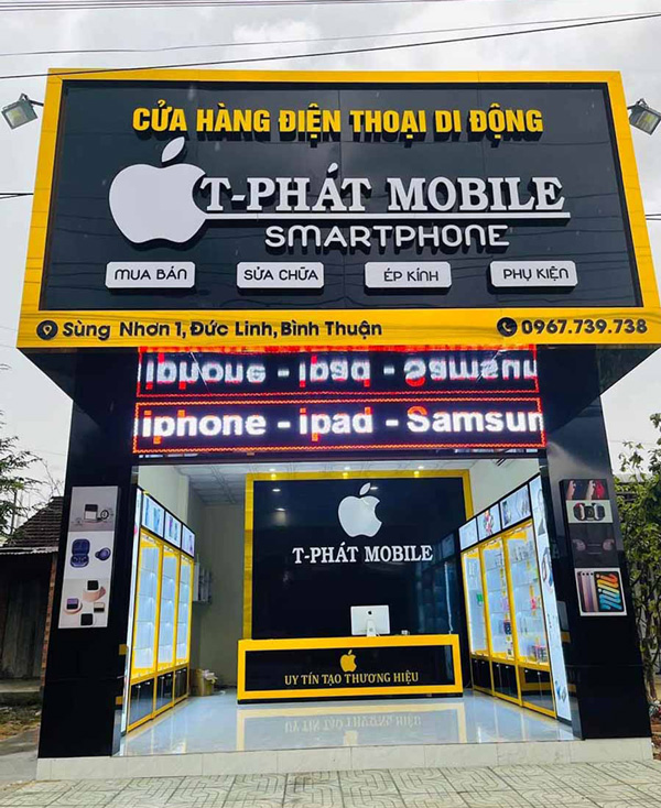 Mẫu Bảng Hiệu Cửa Hàng Điện Thoại - Phụ Kiện Bắt Mắt