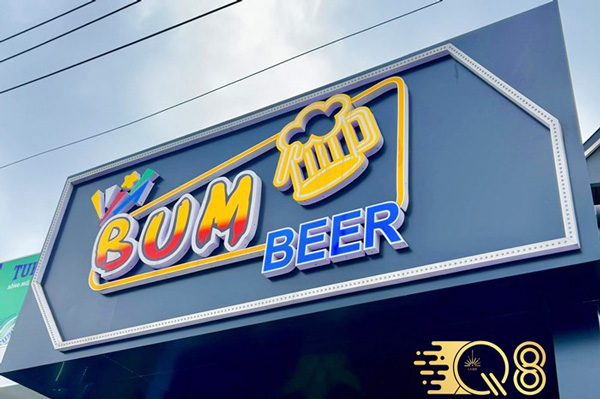 Làm Bảng Hiệu Quán Nhậu Quán Ăn Đẹp Bằng Chữ Nổi