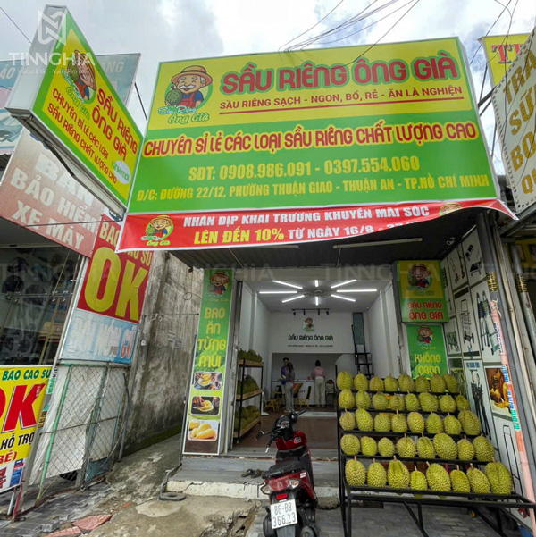 Làm bảng hiệu in bạt khung sắt quảng cáo đẹp giá rẻ