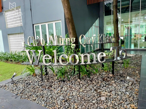 BIỂN CHỮ INOX TẠI ECOLAKES MỸ PHƯỚC