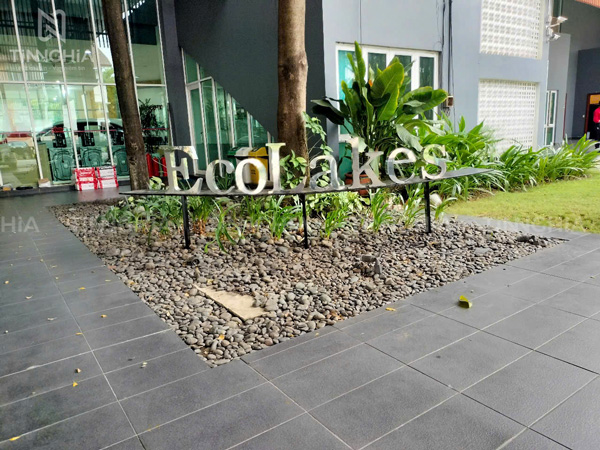 BIỂN CHỮ INOX TẠI ECOLAKES MỸ PHƯỚC