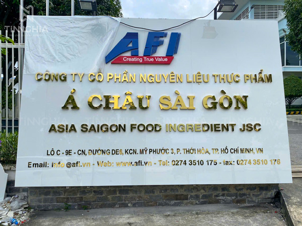 BẢNG CÔNG TY CHỮ INOX TPHCM