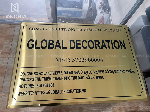 BIỂN HIỆU INOX ĂN MÒN DẦU TIẾNG