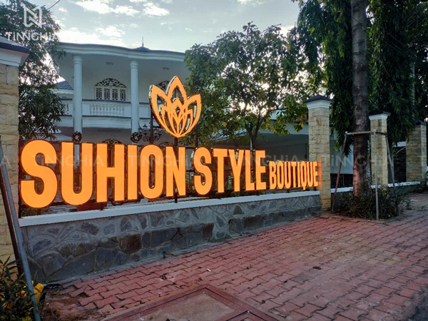 Làm Biển Hiệu Khung Sắt Chữ Nổi Bình Dương