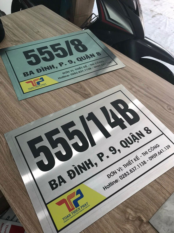 BIỂN CHỈ DẪN, BIỂN THÔNG TIN BẰNG INOX