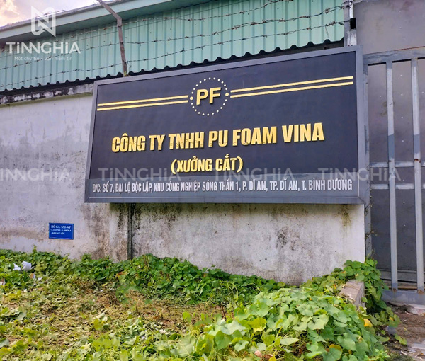 THIẾT KẾ BẢNG HIỆU CÔNG TY DĨ AN