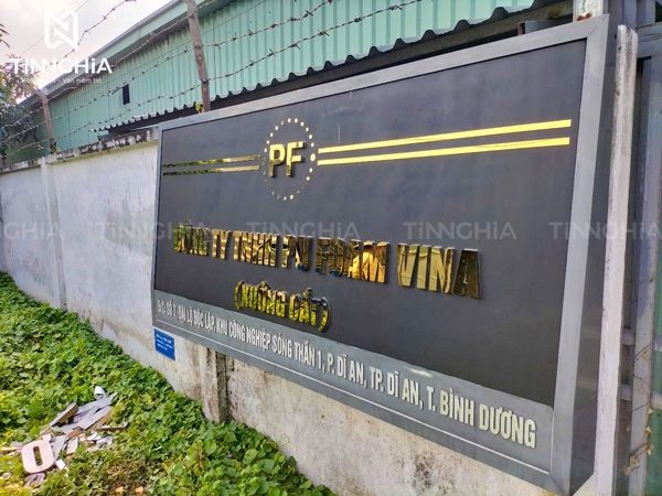 CHỮ INOX VÀNG BÀU BÀNG