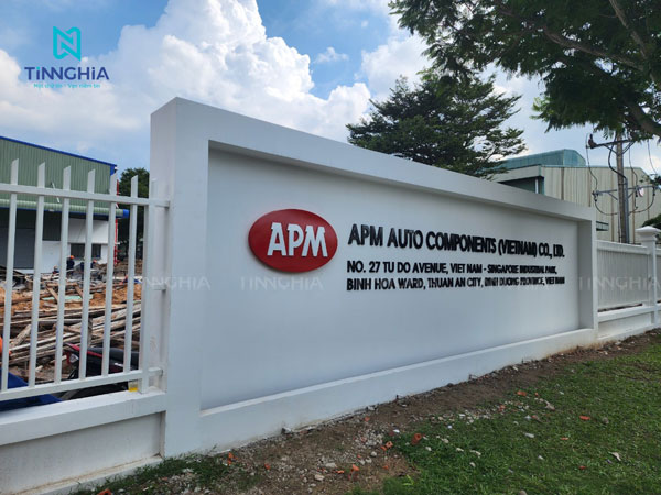 Gắn biển hiệu chữ nổi inox Bình Dương