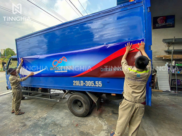 DÁN DECAL XE TẢI BẾN CÁT