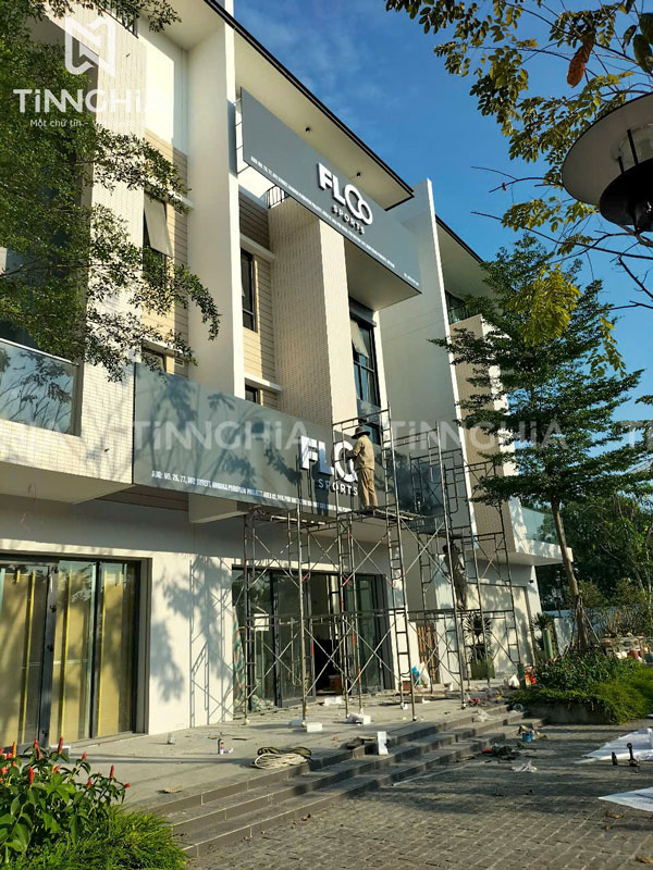 LÀM BẢNG HIỆU ALU CHỮ NỔI DĨ AN