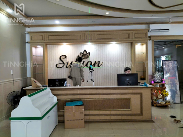 LÀM BẢNG INOX BẾN CÁT