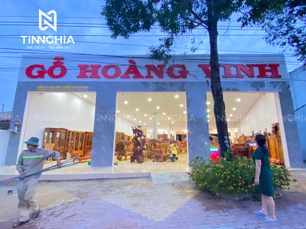 Mẫu biển quảng cáo chữ nổi alu kích thước lớn - Tín Nghĩa thi công tại Bình Dương cũ