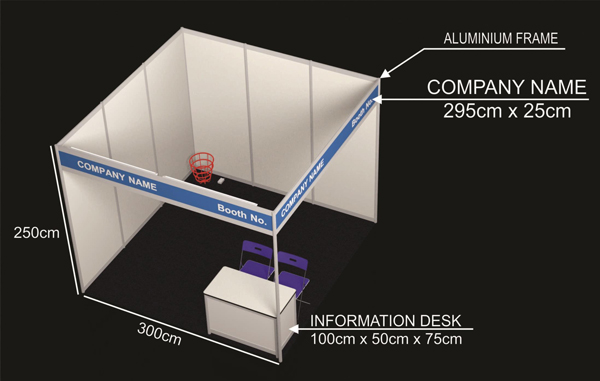 Mẫu gian hàng góc (Ảnh tham khảo)
