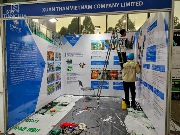 Thi công gian hàng triển lãm dạng tiêu chuẩn ở WTC Bình Dương TPHCM mới