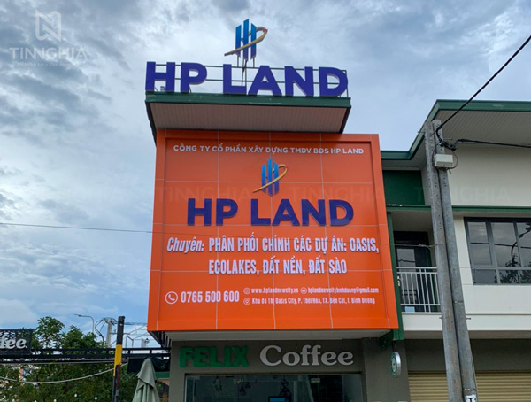 Bảng hiệu chữ nổi ốp mặt dựng alu Bình Dương