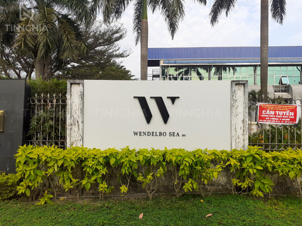 Làm bảng hiệu quảng cáo Thuận An cho công ty bằng chữ inox