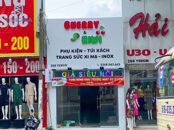 thi công bảng hiệu công ty tại Thuận An