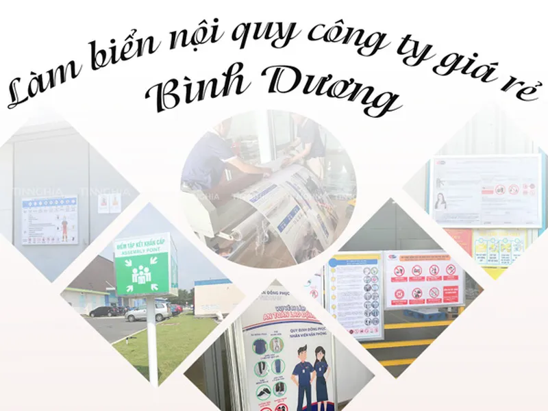 Làm biển nội quy công ty giá rẻ Bình Dương – Chuyên nghiệp, bền đẹp, đúng chuẩn, Biển nội quy
