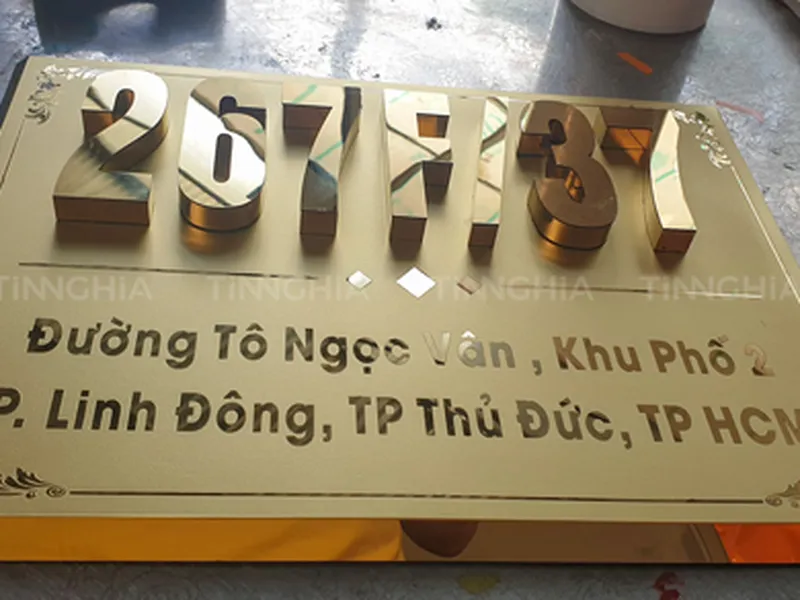 BIỂN HIỆU INOX ĂN MÒN DẦU TIẾNG | LÀM BẢNG INOX GIÁ RẺ BÌNH DƯƠNG