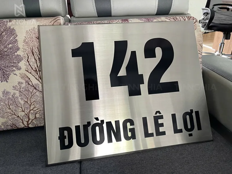 BẢNG CHỈ DẪN INOX BẾN CÁT | BIỂN THÔNG BÁO, BIỂN PHÒNG BAN