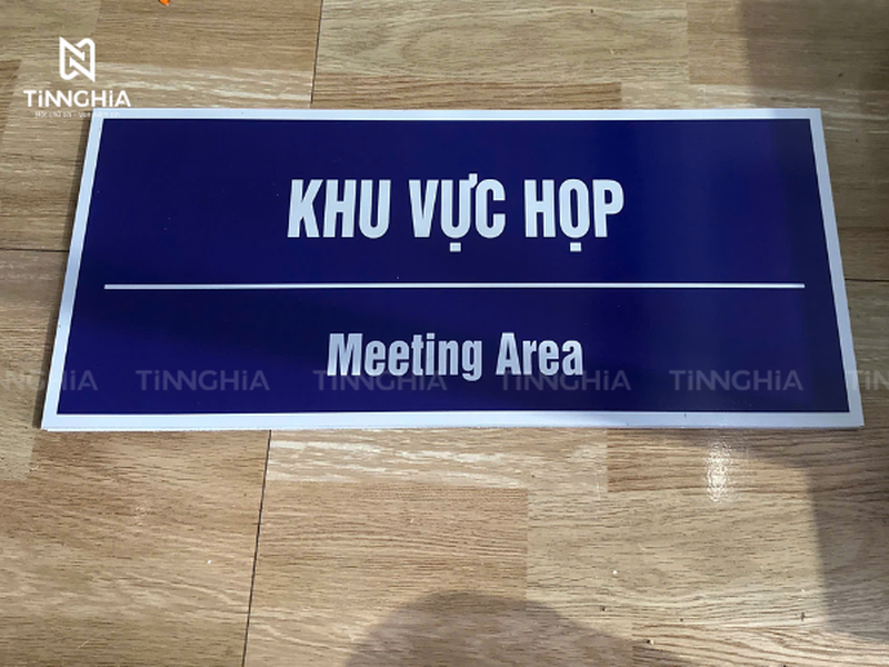 GIA CÔNG BẢNG TÊN KHU VỰC SẢN XUẤT CHO NHÀ MÁY | TÍN NGHĨA
