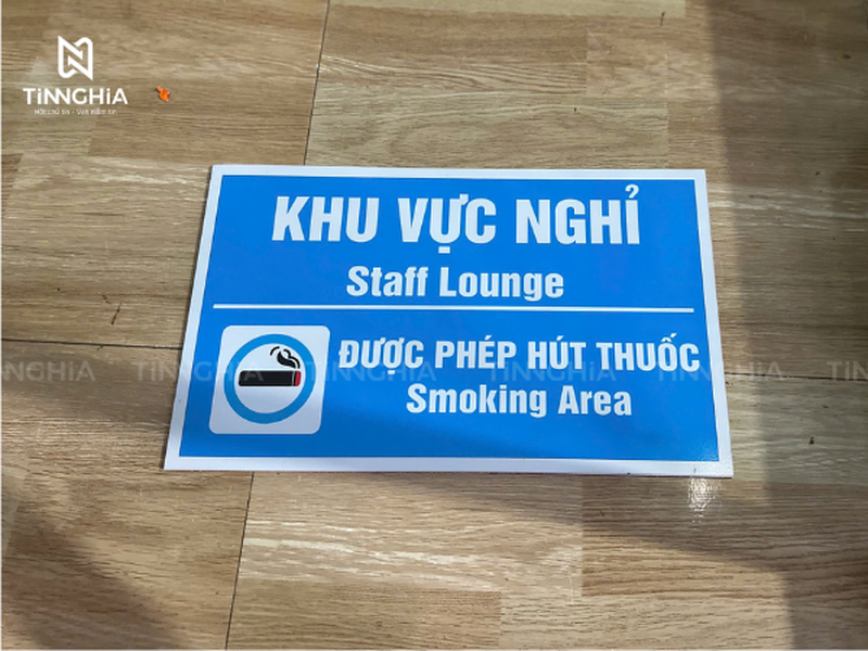 GIA CÔNG BẢNG TÊN KHU VỰC SẢN XUẤT CHO NHÀ MÁY | TÍN NGHĨA
