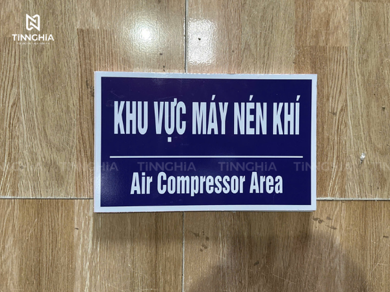GIA CÔNG BẢNG TÊN KHU VỰC SẢN XUẤT CHO NHÀ MÁY | TÍN NGHĨA