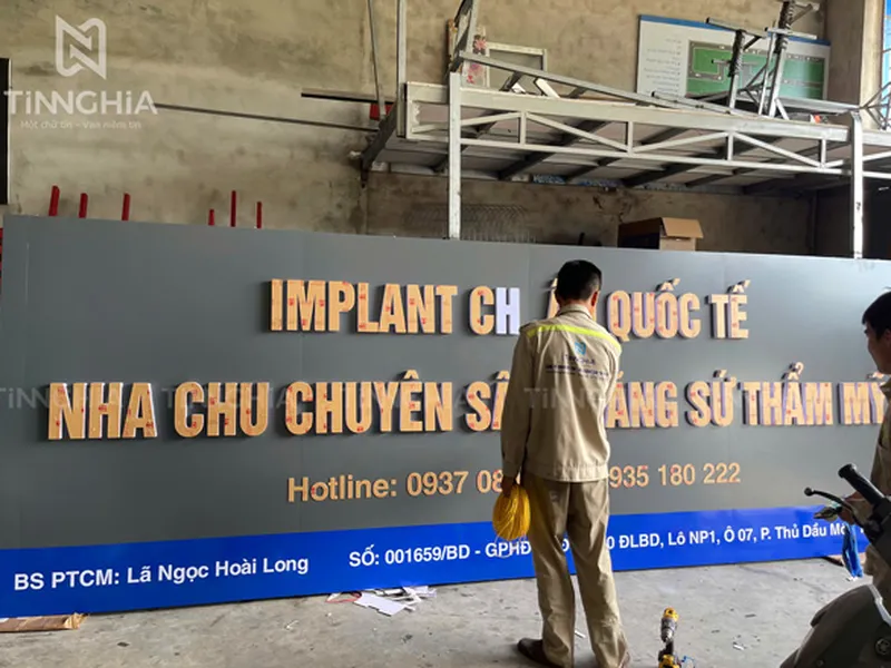 Bảng hiệu alu chữ nổi Bàu Bàng – Giải pháp quảng bá thương hiệu chuyên nghiệp