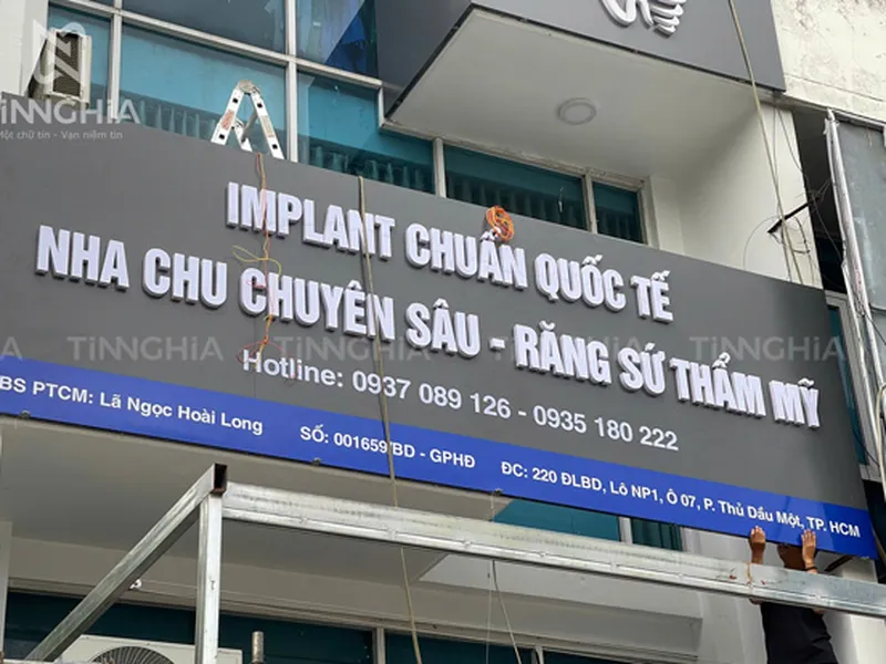 Bảng hiệu alu chữ nổi Bàu Bàng – Giải pháp quảng bá thương hiệu chuyên nghiệp
