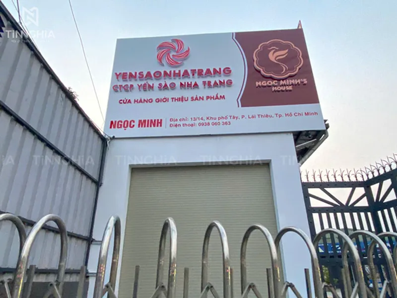 BẢNG HIỆU ALU CHỮ NỔI MICA BÌNH DƯƠNG