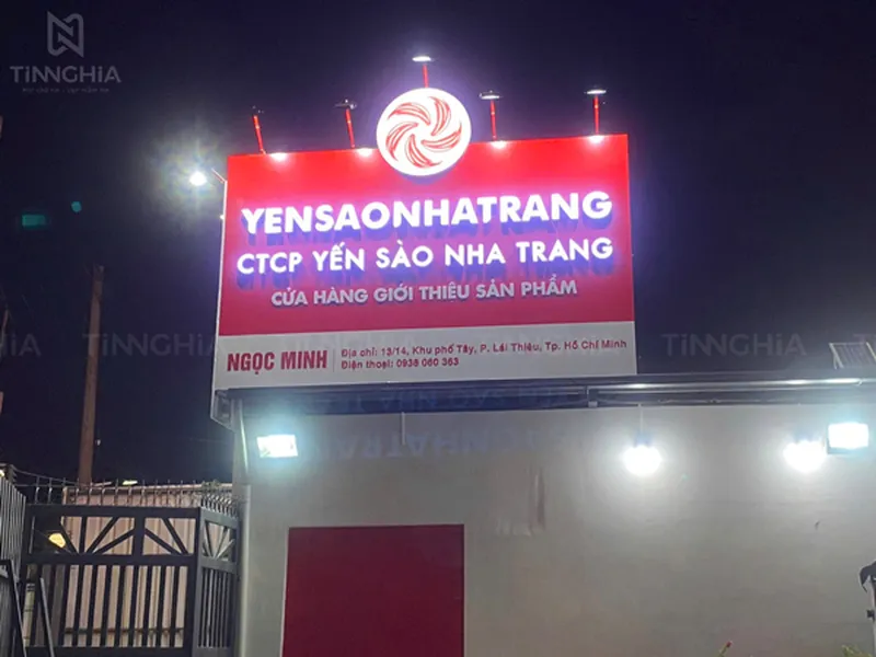 BẢNG HIỆU ALU CHỮ NỔI MICA BÌNH DƯƠNG