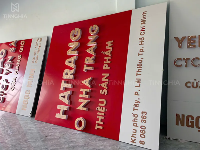 BẢNG HIỆU ALU CHỮ NỔI MICA BÌNH DƯƠNG