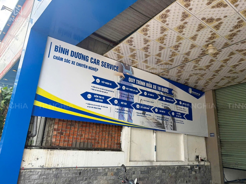 BẢNG HIỆU ALU CHỮ NỔI TRUNG TÂM CHĂM SÓC XE THẾ GIỚI LỐP