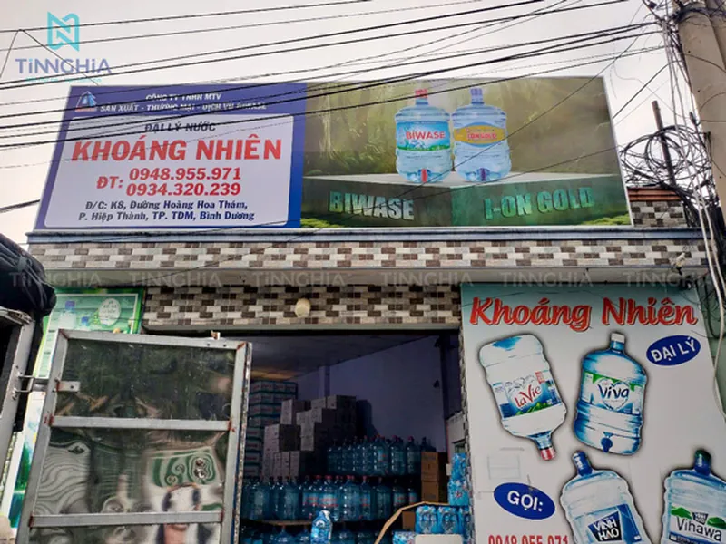 LÀM BẢNG HIỆU QUẢNG CÁO TÂN UYÊN | BẢNG HIỆU TÔN KHUNG SẮT CĂNG BẠT