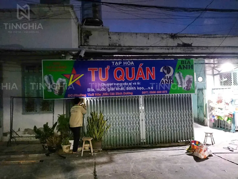 BẢNG HIỆU BẠT HIFLEX DĨ AN | IN BẠT QUẢNG CÁO BÌNH DƯƠNG